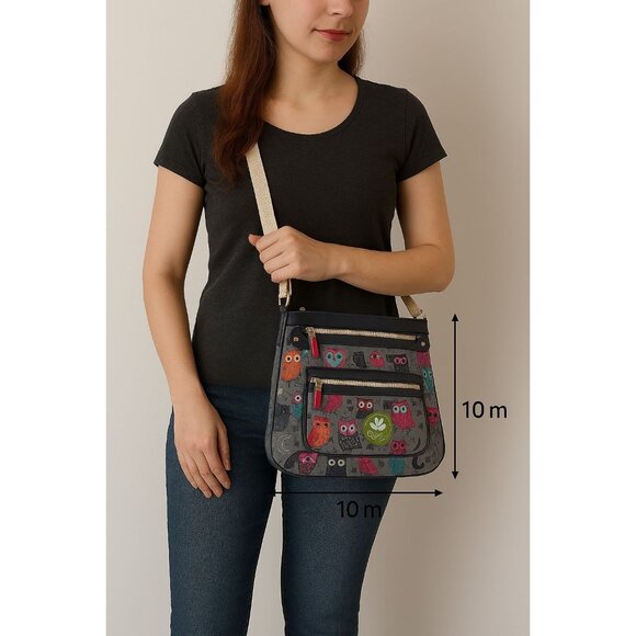 Lily Bloom Bella Night Owl Bag Crossbody Shoulder Handbag Purse WOMEN'S WOMAN'S - Picture 12 of 12